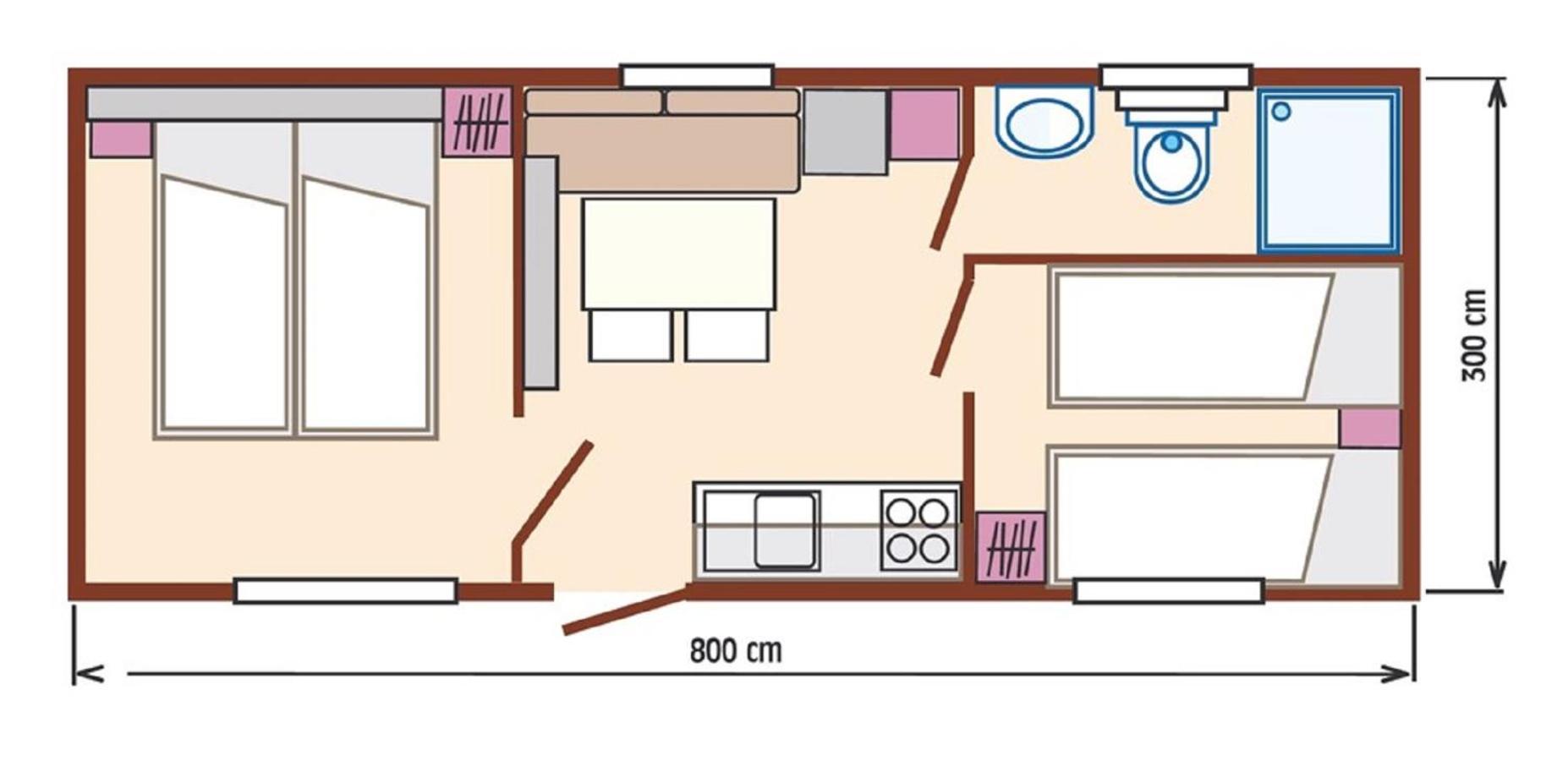 Victoria Mobilehome By Ville Degli Ulivi มารินา ดิ กัมโป ภายนอก รูปภาพ